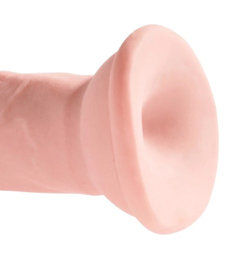 King Cock Plus - Realistyczne Naturalne Dildo Z Przyssawką 15 CM Jasny Kolor Skóry