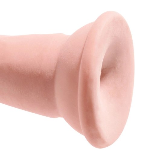 King Cock Plus - Realistyczne Naturalne Dildo Z Przyssawką 18 CM Jasny Kolor Skóry