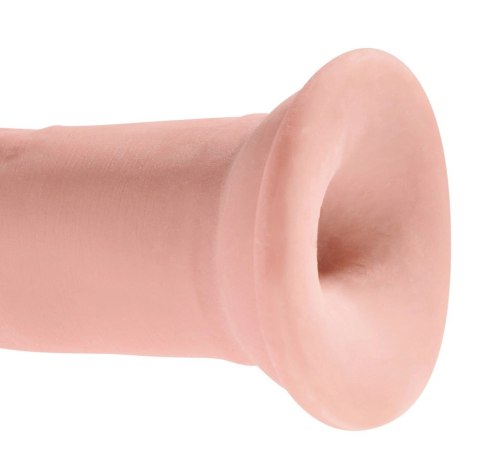 King Cock Plus - Realistyczne Naturalne Dildo Z Przyssawką 23 CM Jasny Kolor Skóry