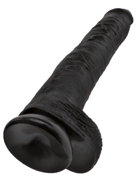 King Cock - Realistyczne Duże Dildo Z Przyssawką 36 CM Czarny