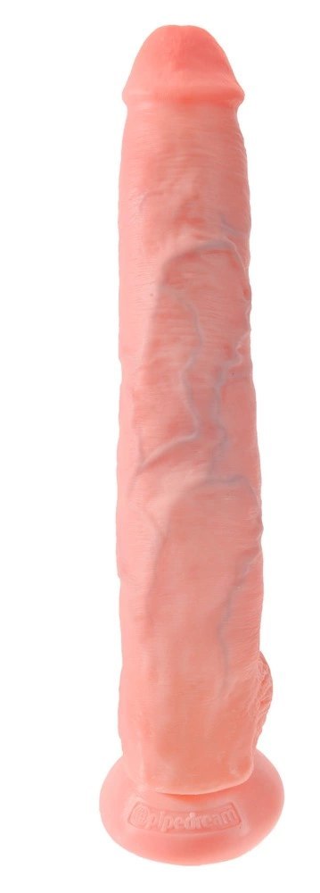 King Cock - Realistyczne Duże Dildo Z Przyssawką 36 CM Jasny Kolor Skóry