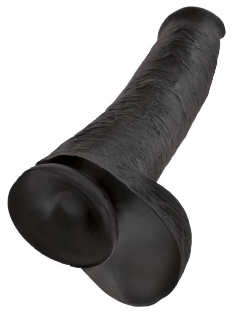 King Cock - Realistyczne Duże Dildo Z Przyssawką 38 CM Czarny