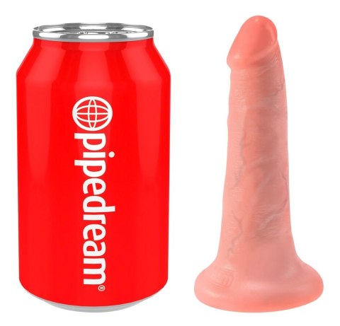 King Cock - Realistyczne Elastyczne Dildo Z Przyssawką 13 CM Jasny Kolor Skóry