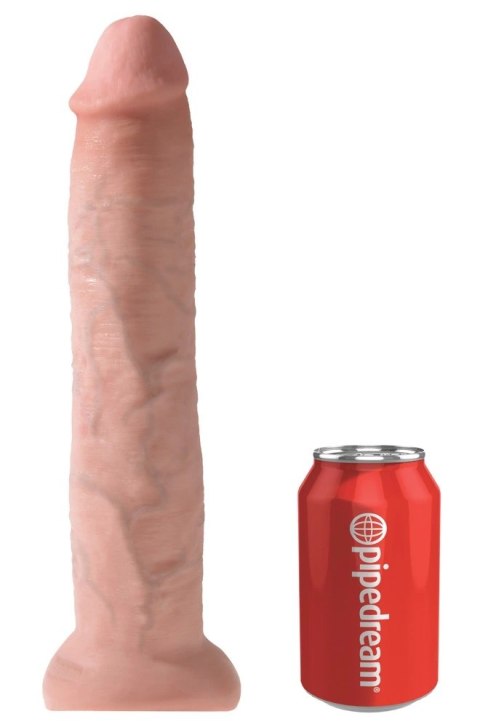 King Cock - Realistyczne Naturalne Dildo Z Przyssawką 33 CM Jasny Kolor Skóry