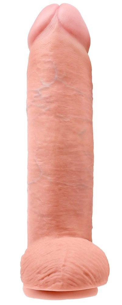 King Cock - Realistyczne Dildo Z Jądrami Cieliste 30 CM