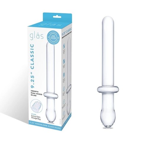 Glas - Klasyczne Szklane Gładkie Dwustronne Dildo Classic