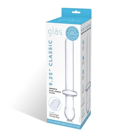 Glas - Klasyczne Szklane Gładkie Dwustronne Dildo Classic