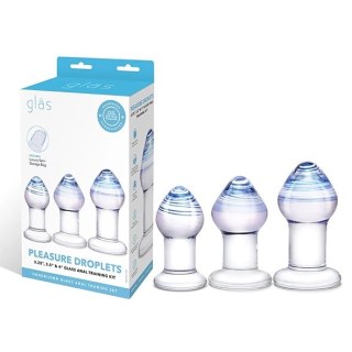 Glas - Zestaw Do Treningu Analnego Pleasure Droplets 3 szt