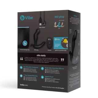 B-Vibe - Masażer Prostaty 360 z Pilotem Czarny