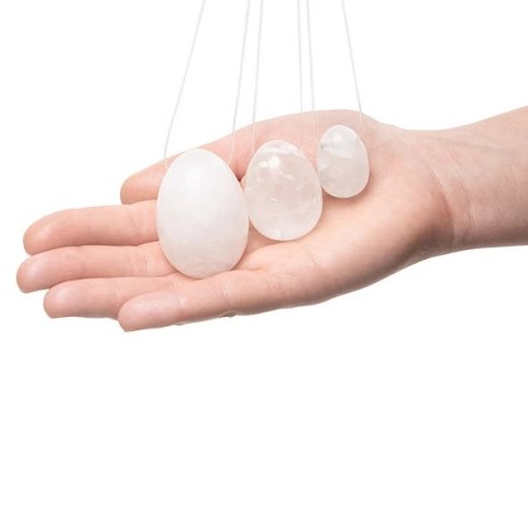 Kulka gejszy - La Gemmes Yoni Egg Clear Quartz L