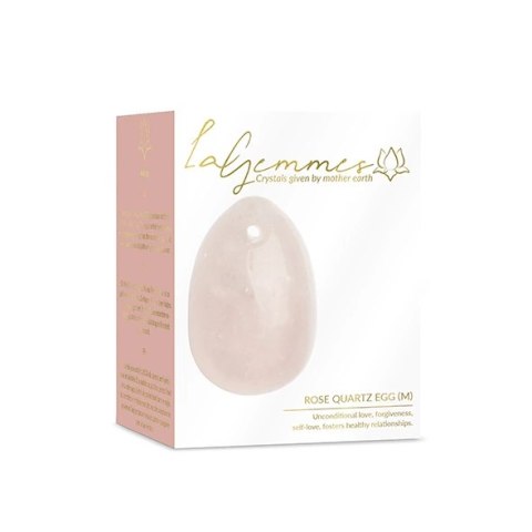 Kulka gejszy - La Gemmes Yoni Egg Rose Quartz M