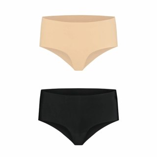 Niewidzialne majtki - Bye Bra Invisible High Brief Nude + Black L