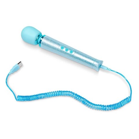 Masażer - Le Wand Petite All That Glimmers Massager Blue