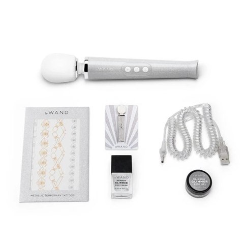 Masażer - Le Wand Petite All That Glimmers Massager White