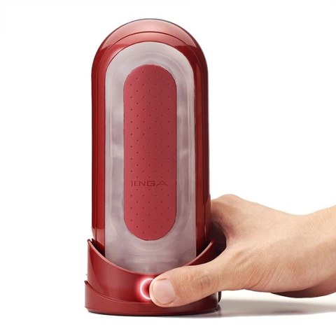 Masturbator z ogrzewaczem - Tenga Flip Zero 0 Red and Flip Warmer Set