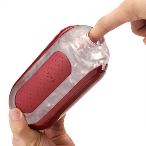 Masturbator z ogrzewaczem - Tenga Flip Zero 0 Red and Flip Warmer Set