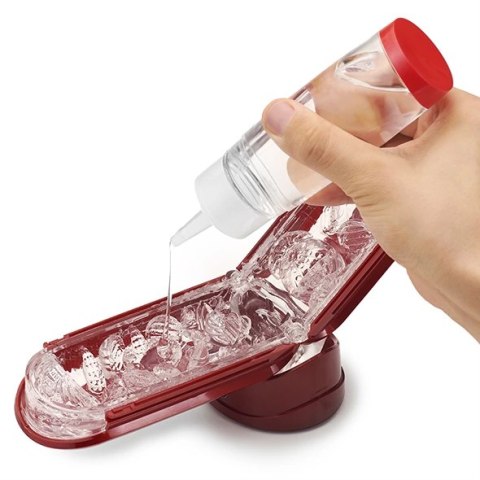 Masturbator z ogrzewaczem - Tenga Flip Zero 0 Red and Flip Warmer Set