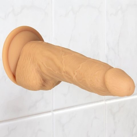 Wibrator - Naked Addiction Rotating & Vibrating Dong with Remote 20 cm Caramel