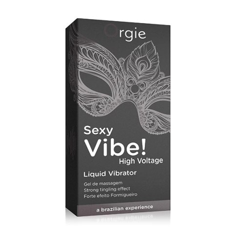 Żel stymulujący - Orgie Sexy Vibe! High Voltage Liquid Vibrator 15 ml