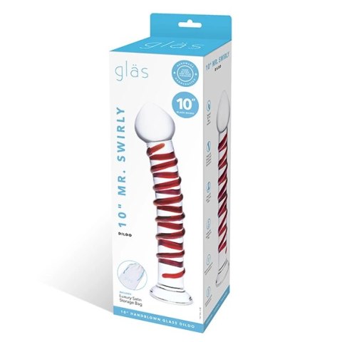 Szklane dildo - Glas Mr. Swirly 25,5 cm