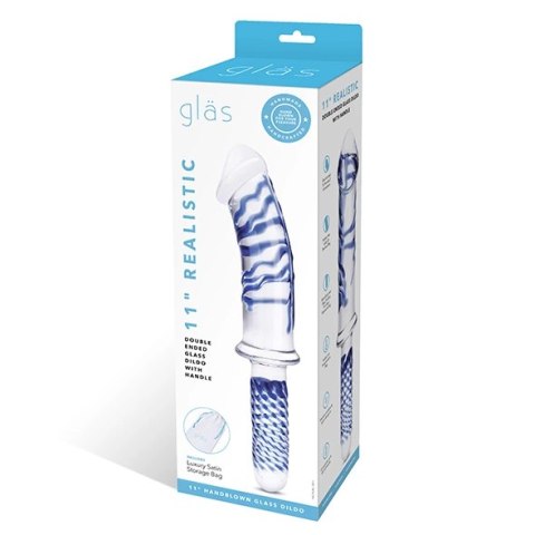 Szklane dildo - Glas Realistic Double Ended