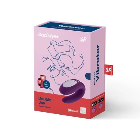 Wibrator dla par - Satisfyer Double Joy Violet