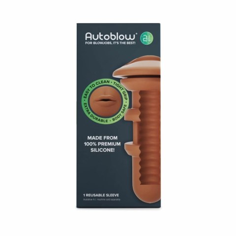 Wkładka do masturbatora - Autoblow A.I. Mouth Sleeve Brown