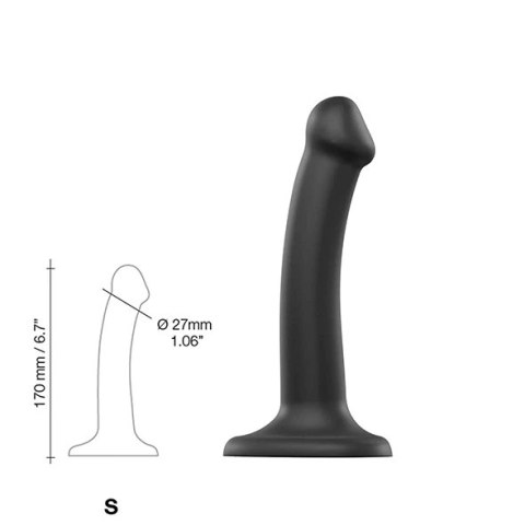 Dildo - Strap-On-Me Dual Density Bendable Dildo Black S