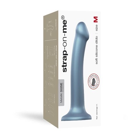 Dildo - Strap-On-Me Mono Density Dildo Metallic Shine Duck Blue