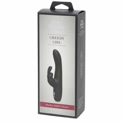 Wibrator - Fifty Shades of Grey Greedy Girl Rechargeable Slimline Rabbit Vibrator