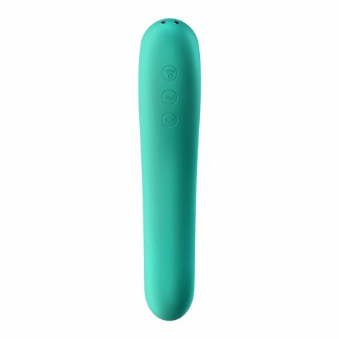 Wibrator z masażerem powietrznym - Satisfyer Dual Kiss Green