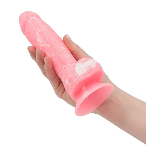 Dildo - Addiction Brandon Dong 19 cm Glow in the Dark Pink