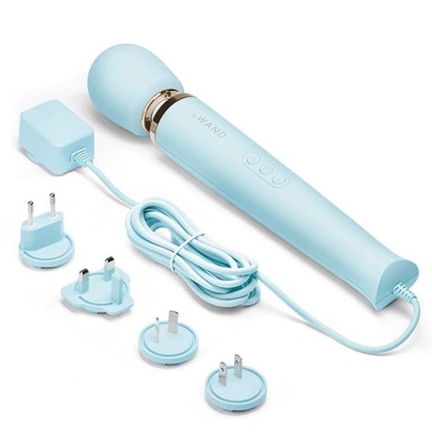 Masażer - Le Wand Plug-In Massager Sky Blue