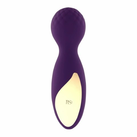 Masażer - RS Essentials Lovely Leopard Mini Wand Deep Purple