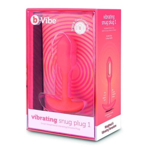 Plug analny wibrujący - B-Vibe Vibrating Snug Plug 1 Orange