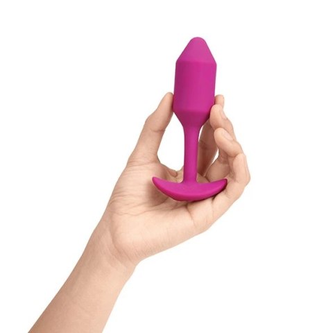 Plug analny wibrujący - B-Vibe Vibrating Snug Plug 2 Rose