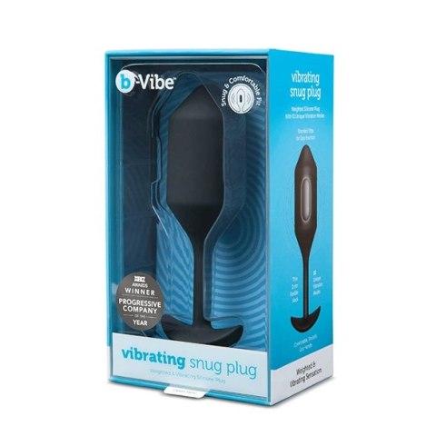 Plug analny wibrujący - B-Vibe Vibrating Snug Plug 4 Black