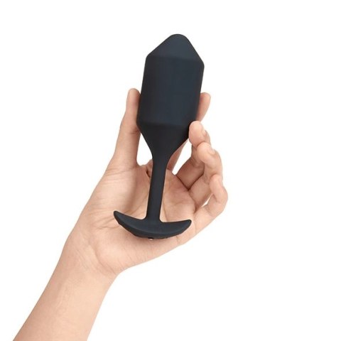 Plug analny wibrujący - B-Vibe Vibrating Snug Plug 4 Black