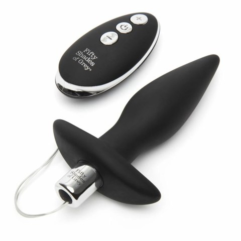 Plug analny wibrujący - Fifty Shades of Grey Relentless Vibrations Remote Control Butt Plug