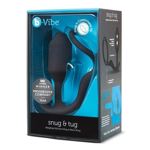 Plug analny z pierścieniem - B-Vibe Snug & Tug