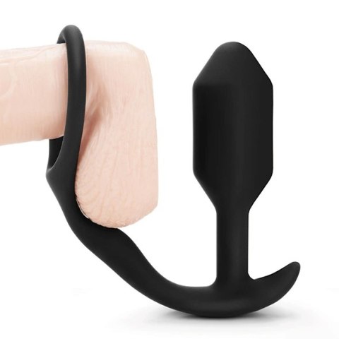 Plug analny z pierścieniem - B-Vibe Snug & Tug