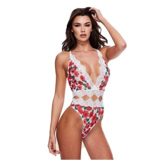 Body - Baci White Floral & Lace Teddy M/L