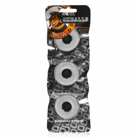 Trzypak pierścieni - Oxballs Ringer of Do-Nut 1 3-pack Clear