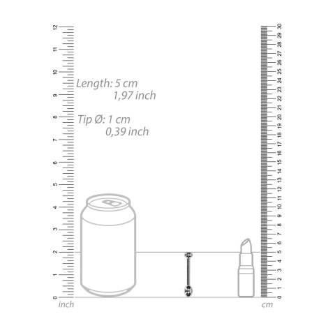 Metalowa zatyczka analna 10mm