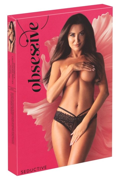 Obsessive - Seksowne Figi Bez Krocza Donarella Czarne M/L