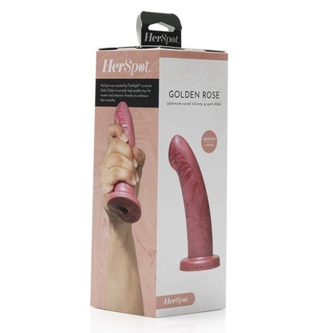 Dildo - Fleshlight HerSpot Dildo Golden Rose Medium