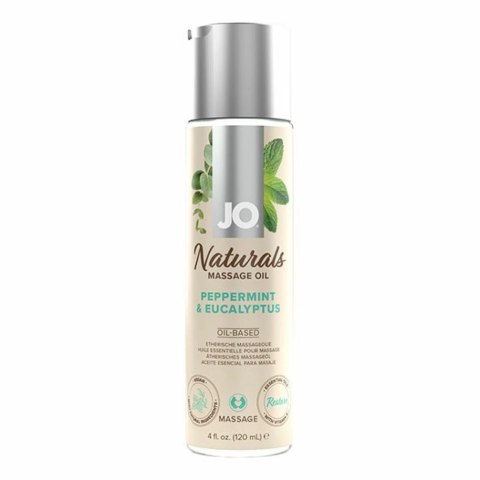 Olejek do masażu - System JO Naturals Massage Oil Peppermint & Eucalyptus 120 ml