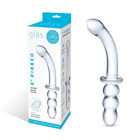 Szklane dildo - Glas Ribbed G-Spot