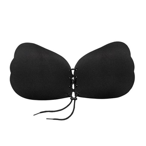 Biustonosz samonośny - Bye Bra Lace-It Bra Miseczka B Black