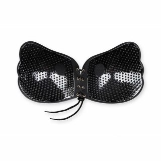 Biustonosz samonośny - Bye Bra Lace-It Bra Miseczka D Black